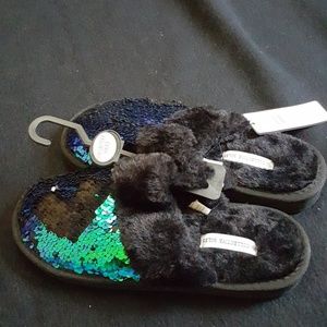 Brand new mermaid sequined slippers.